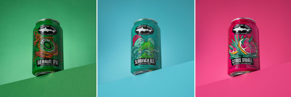 Dogfish Head beer packaging is rocking a fresh look that’s shore to make waves!