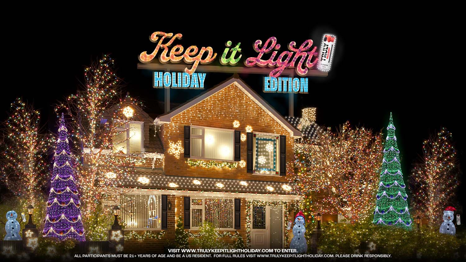 Keep It Light This Holiday Season: Truly Hard Seltzer Wants to Pay the Utility Bill For Your Holiday Lights Display