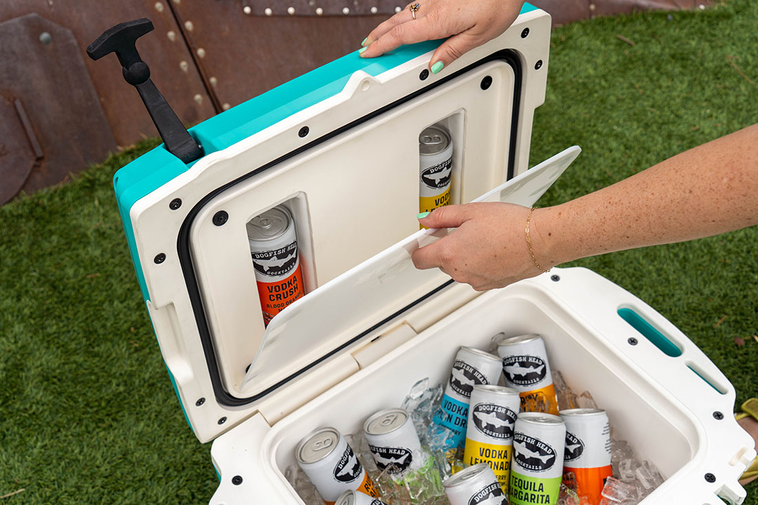 Hidden Compartment within Dogfish Head's "Secret Stash Cooler"